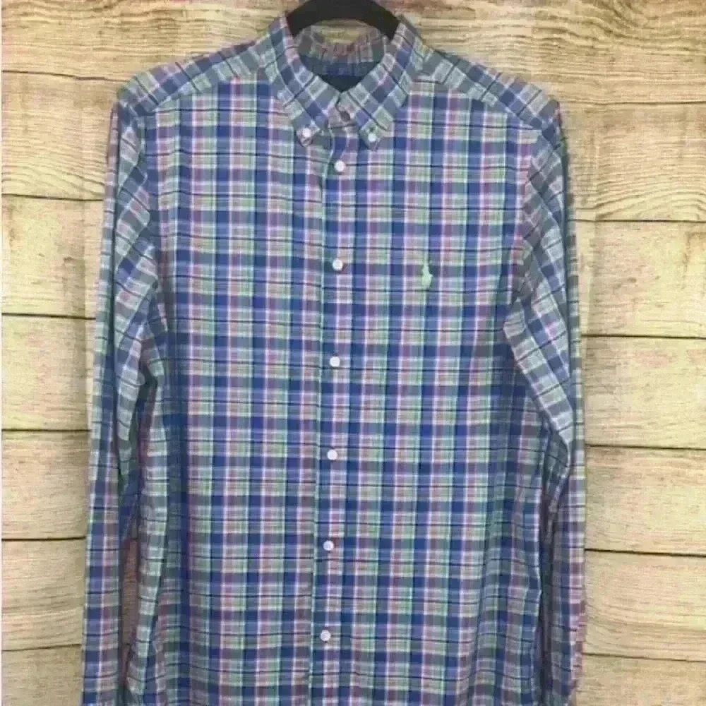 Ralph Lauren Boys Button Down Long Sleeve Shirt size XL